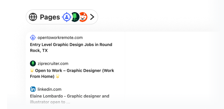 Your connected work + live web