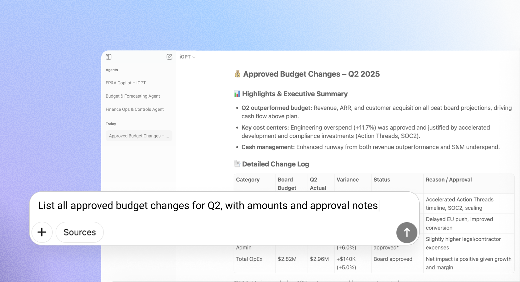 Finance Preview
